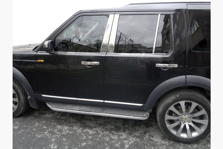 Land Rover Discovery IV 2009–2017 Lišty stĺpikov dverí (6 ks, nerez) Image