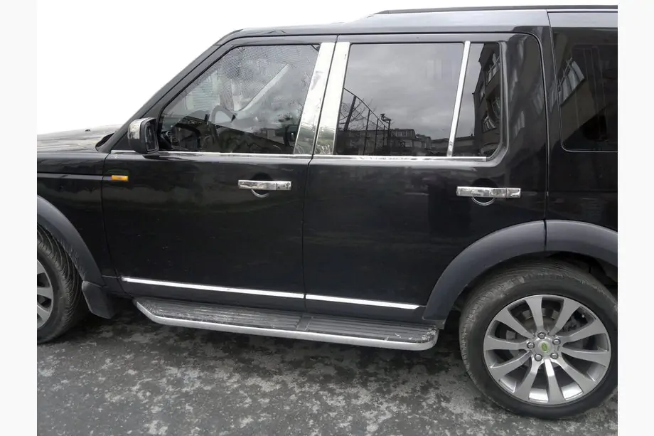 Land Rover Discovery III 2004–2009 Lišty stĺpikov dverí (6 ks, nerez) Image
