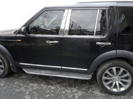 Land Rover Discovery IV 2009–2017 Lišty stĺpikov dverí (6 ks, nerez) fotografia 1