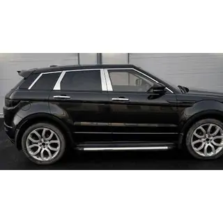 Lišty stĺpikov dverí (6 ks, nerez) Range Rover Evoque 2012–2018 fotografia 1