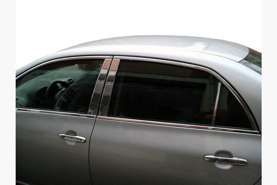 Toyota Corolla 2007–2013 Kryty stĺpikov (nerez) Image