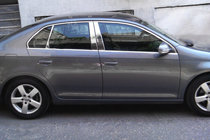 Volkswagen Jetta 2006–2011 Kompletné okenné lišty (nerez) fotografia 3