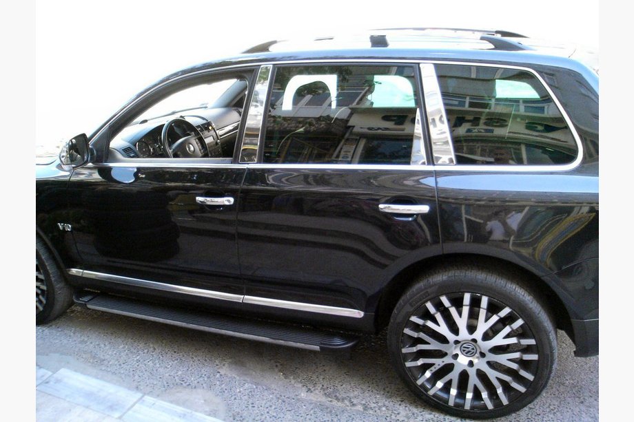 Volkswagen Touareg 2010–2018 Kryty stĺpikov (8 ks, nerez) Image