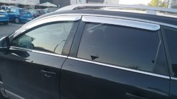 Chevrolet Captiva 2006–2019 Chrómové okenné deflektory (4 ks, Kórea) fotografia 1