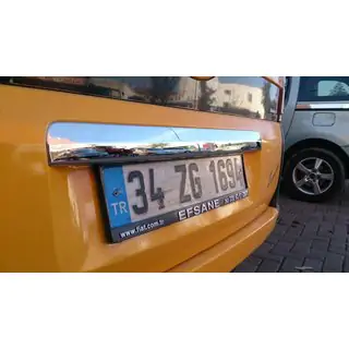 Nerezová lišta nad ŠPZ fotografia 3