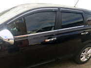Nissan Qashqai 2007–2010 Vonkajšie okenné lišty (4 ks, nerez) Štandardná základňa, OmsaLine – talianska nehrdzavejúca oceľ fotografia 1