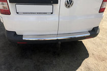 Volkswagen T5 Multivan 2003–2010 Ochranná lišta na zadný nárazník s ohybom (Carmos V1, oceľ) fotografia 1