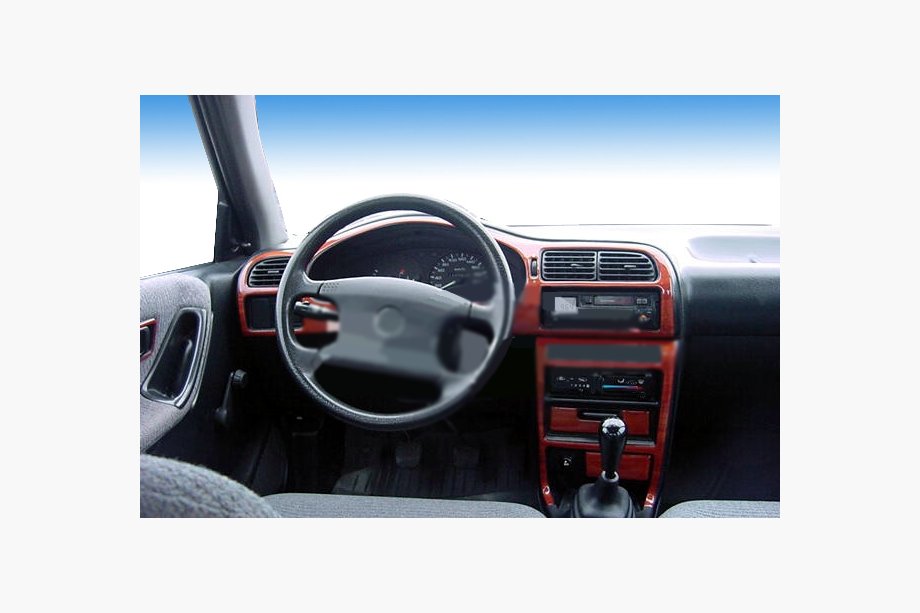 Nissan Sunny 1990–1995 AKCIA! Dekoratívne lišty na palubnú dosku v drevodekore Image
