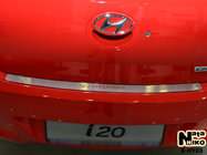Hyundai I-20 2008–2012 Nerezová lišta na zadný nárazník Nataniko 2010–2012 fotografia 1