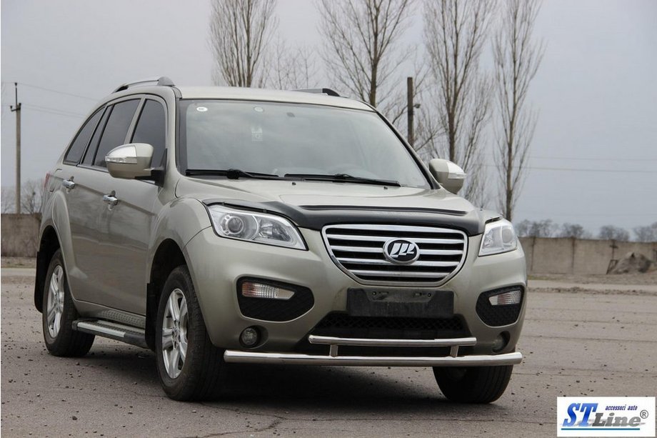 Lifan X60 2011– Predný ochranný rám ST014 (nerez) 51/42 mm Fotografia 3