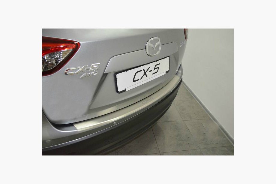 Mazda CX-5 2012–2017 Nerezový kryt zadného nárazníka s ohybom Natanika Image