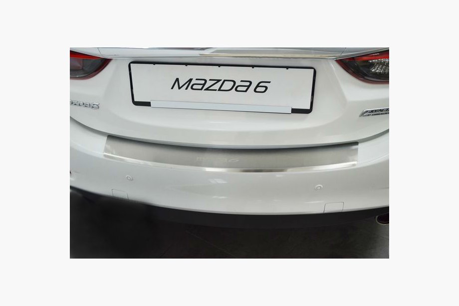Mazda 6 2012–2024 Lišta na zadný nárazník s ohybom Nataniko (4D, nerez) Image