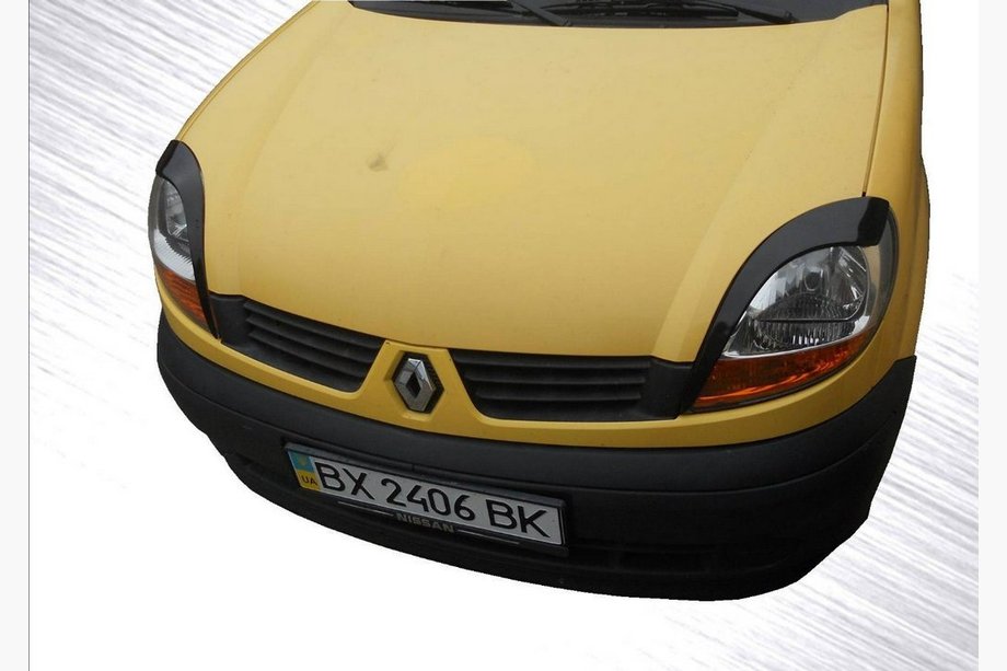Renault Kangoo 1998–2008 Mračítka na svetlá (2 ks, čierny ABS) (2003-2008) Lesklá čierna Image