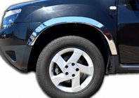 Dacia Duster 2008–2018 Nástavce lemov blatníkov (4 ks, nerezová oceľ) fotografia 1