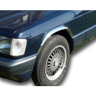 Lišty lemov blatníkov 1988-1993 (4 ks, nerez) Mercedes W201 (190) 1982–1993 fotografia 1