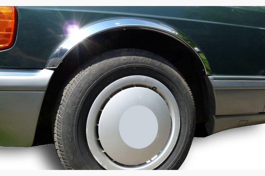Mercedes S-class W126 1979–1991 Nerezové lemy blatníkov (4 ks) Image
