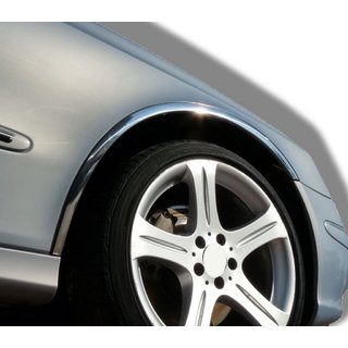 Nerezové lemy blatníkov (4 ks) Mercedes E-сlass W211 2002–2009 fotografia 1