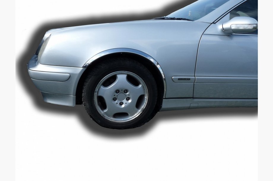 Mercedes CLK W208 1997–2002 Nerezové lemy blatníkov (4 ks) Image