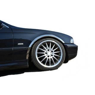 Nerezové lemy blatníkov (4 ks) BMW 5. séria E39 1996–2003 fotografia 1