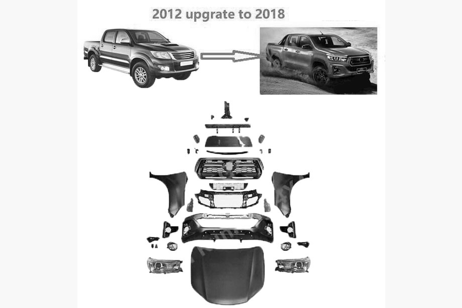 Toyota Hilux 2006–2015 Faceliftový kit pre rok 2019 Image