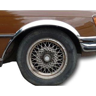 Nerezové lemy blatníkov (4 ks) Mercedes W116 1972–1980 fotografia 1