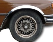 Mercedes W116 1972–1980 Nerezové lemy blatníkov (4 ks) fotografia 1