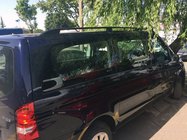 Mercedes Viano 2004–2014 Čierne strešné lyžiny Skyport (celokovové) fotografia 1