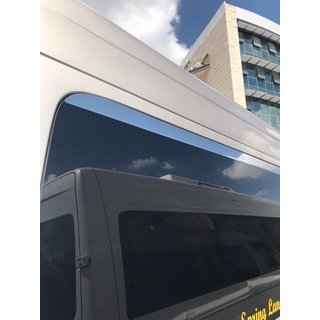 Horné okenné lišty (nerez) Volkswagen Crafter 2006–2016 fotografia 4