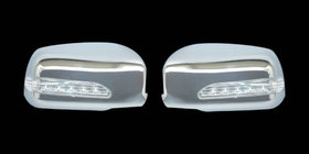 Hyundai Sonata NF 2004–2009 Chrómové kryty zrkadiel s LED (2 ks, plast) fotografia 1