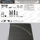 Mitsubishi Lancer X 2008– AKCIA! Kryty palubnej dosky v karbónovom dizajne fotografia 1