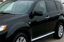 Mitsubishi Outlander 2006–2012 Chrómové kryty kľučiek dverí Omsa (4 ks, nerez) fotografia 1