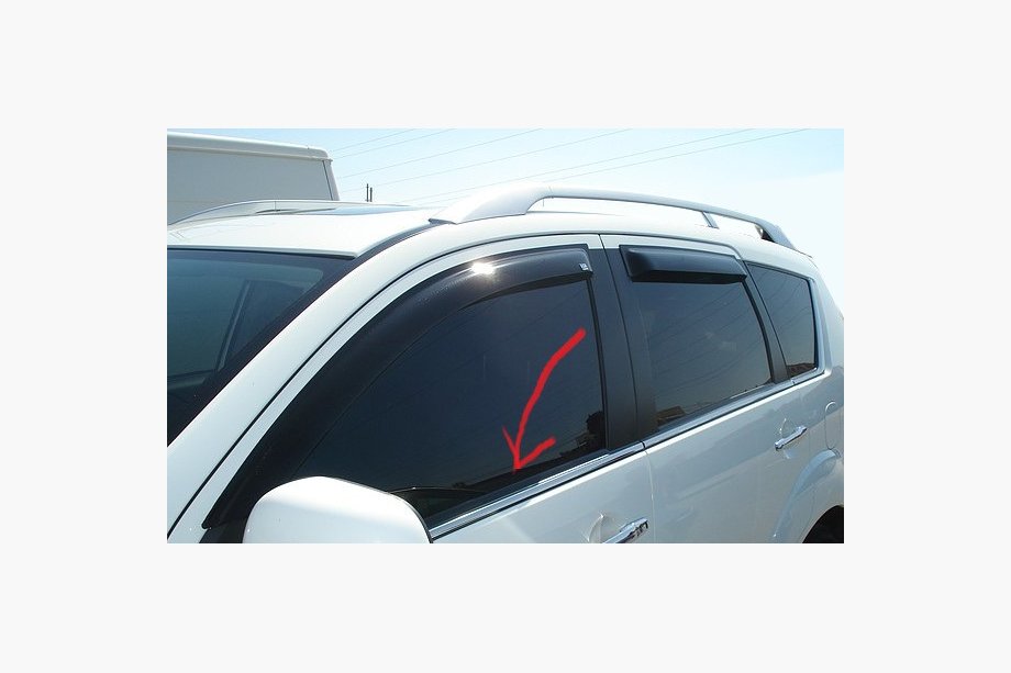 Mitsubishi Outlander 2006–2012 Chrómové lišty okien Fotografia 1