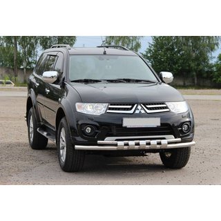 Predný ochranný rám ST015 (nerez) Mitsubishi L200 2006–2015