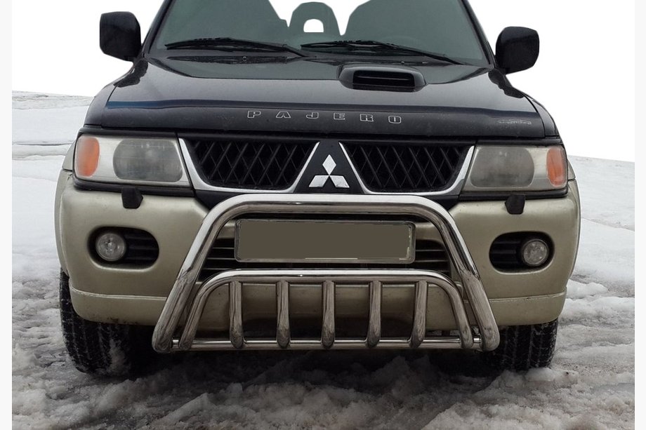 Mitsubishi Pajero Sport 1996–2007 Predný ochranný rám WT002 (nerez) Image