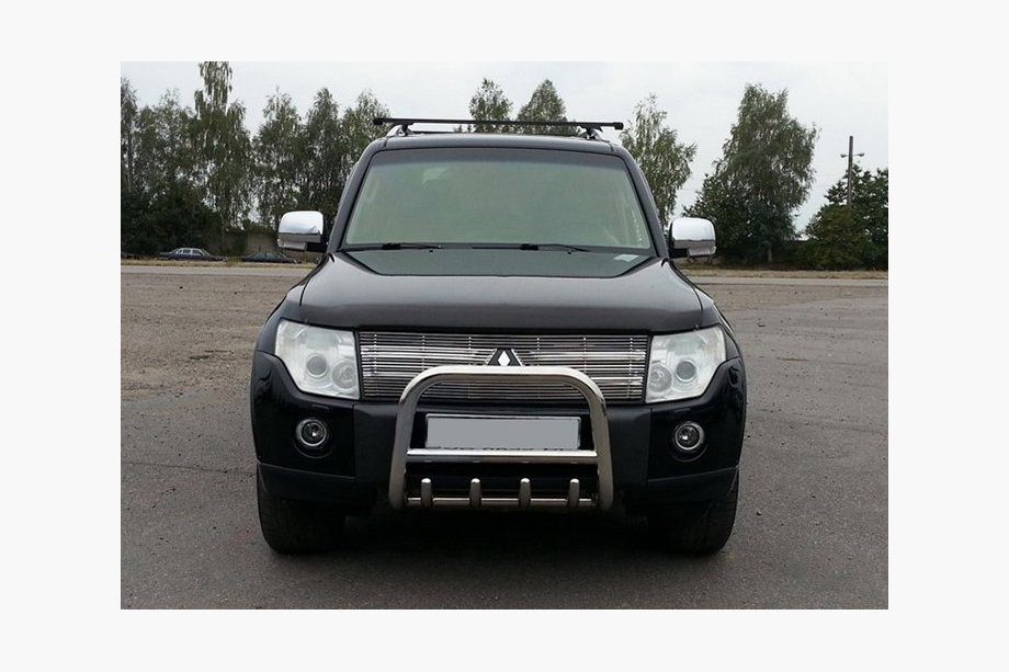 Mitsubishi Pajero Wagon III 1999–2006 Predný ochranný rám QT006 (nerez) Image