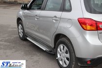 Mitsubishi ASX 2010–2023 Bočné nášľapy Allmond Grey (2 ks, hliník) fotografia 4