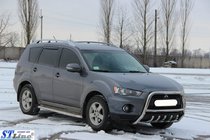 Mitsubishi Outlander 2006–2012 Predný ochranný rám WT Special (nerez) fotografia 3