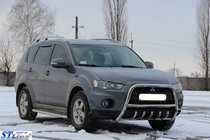 Mitsubishi Outlander 2006–2012 Predný ochranný rám WT Special (nerez) fotografia 4
