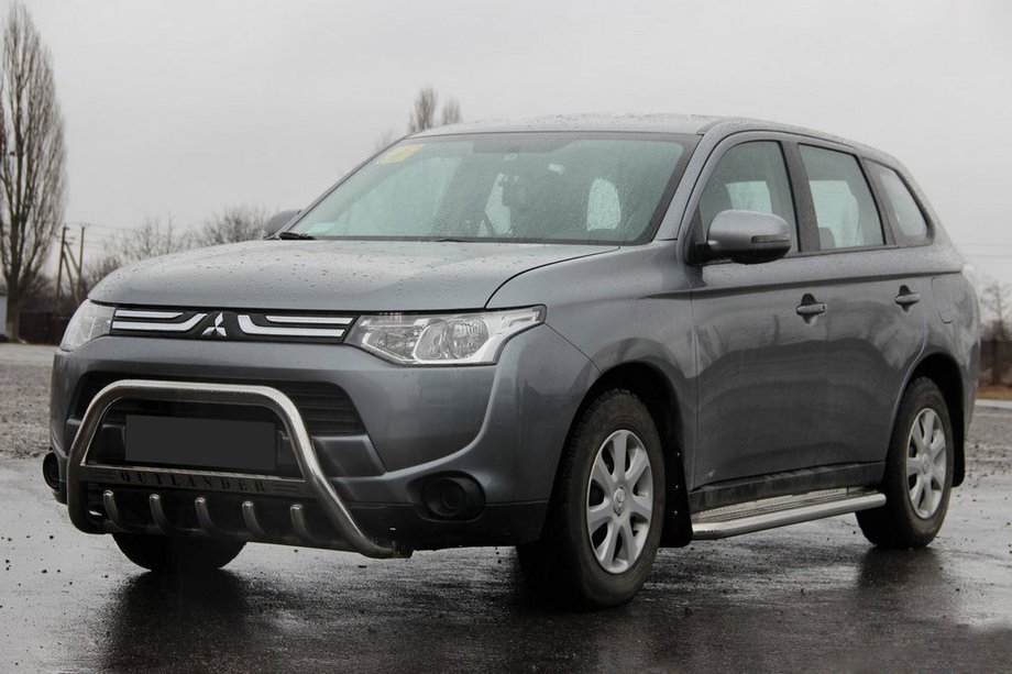 Mitsubishi Outlander 2012–2021 Predný ochranný rám WT004 (nerez) Image