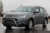 Mitsubishi Outlander 2012–2021 Predný ochranný rám WT004 (nerez) fotografia 1