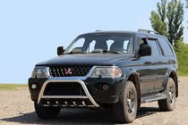 Mitsubishi Pajero Sport 1996–2007 Predný ochranný rám WT003 (nerez) fotografia 1