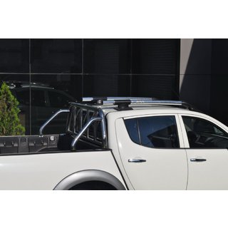 Sivé strešné lyžiny (s priečnikmi) Mitsubishi L200 2006–2015 fotografia 4