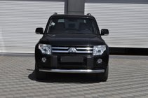 Mitsubishi Pajero Wagon III 1999–2006 Predný ochranný rám ST008 (nerez) fotografia 1