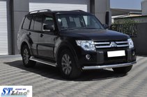 Mitsubishi Pajero Wagon III 1999–2006 Predný ochranný rám ST008 (nerez) fotografia 4
