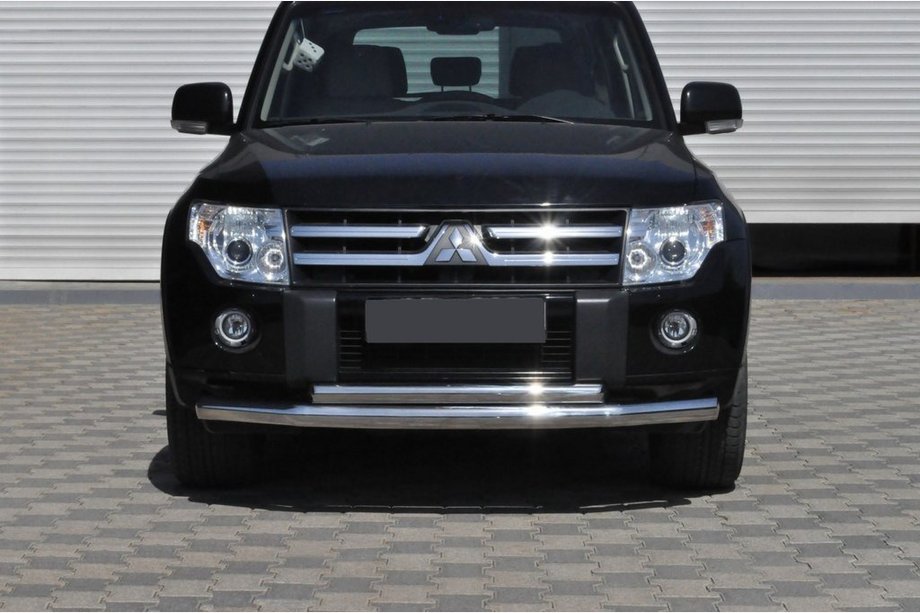 Mitsubishi Pajero Wagon IV 2006–2021 Predný ochranný rám ST014 (nerez) 60/60 mm Image