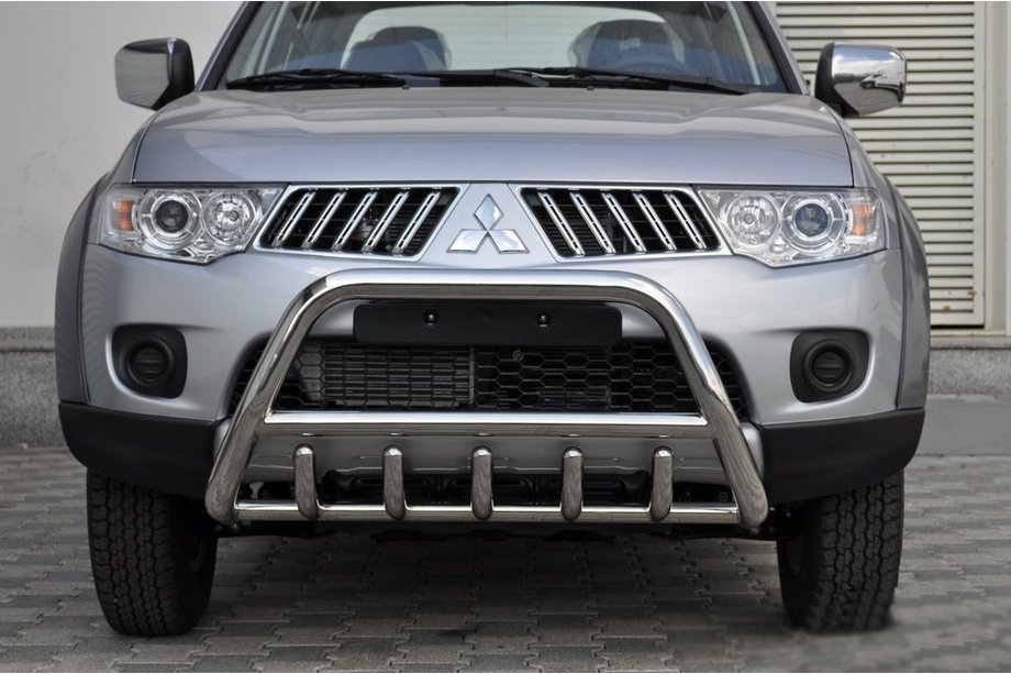 Mitsubishi L200 2006–2015 Predný ochranný rám WT003 (nerez) Image
