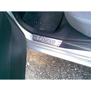 Nerezové kryty prahov OmsaLine (4 ks) Mitsubishi Lancer 9 2004–2008 fotografia 3