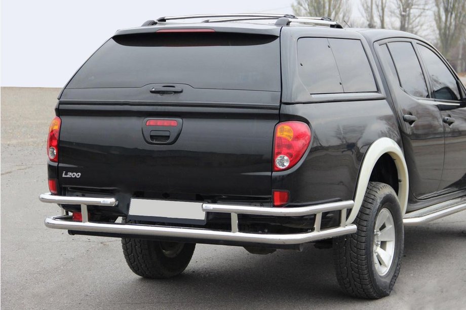 Mitsubishi L200 2006–2015 Zadný ochranný rám AK0022 (nerez) Image