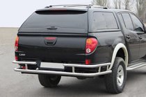 Mitsubishi L200 2006–2015 Zadný ochranný rám AK0022 (nerez) fotografia 1