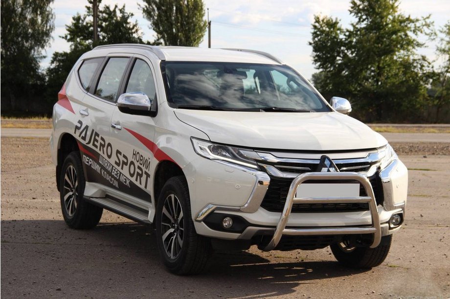 Mitsubishi Pajero Sport 2015– Predný ochranný rám WT022 (nerez) Image